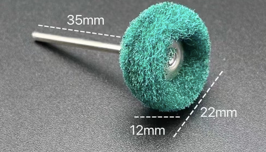 10Pcs Dental Polishing Brush Polisher Brushes Scouring Cloth Fibre Grinding head glue wheel Dental Laboratory