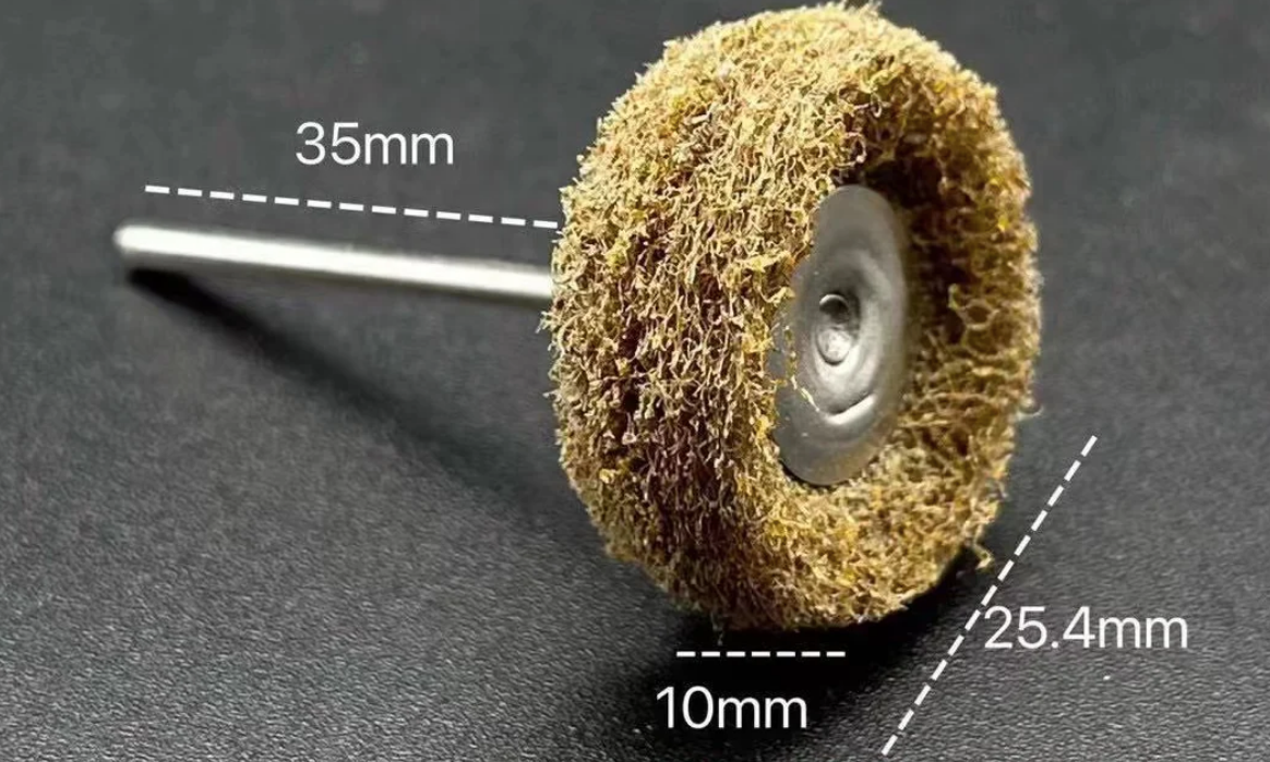 10Pcs Dental Polishing Brush Polisher Brushes Scouring Cloth Fibre Grinding head glue wheel Dental Laboratory