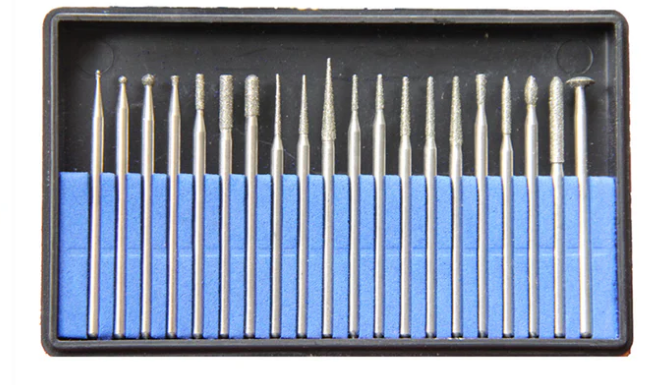 ZD102 Small & TinyCut HP diamond burs KIT 20pcs/1set Dental Lab