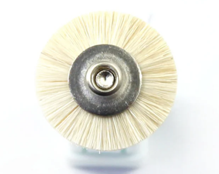 10pcs/set Polishing Brush Wheel Shape Animal Hair Dental Materials