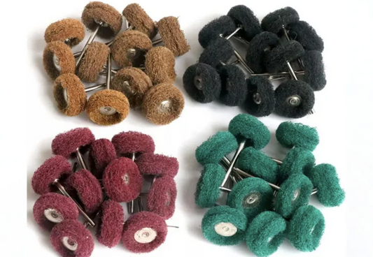 10Pcs Dental Polishing Brush Polisher Brushes Scouring Cloth Fibre Grinding head glue wheel Dental Laboratory