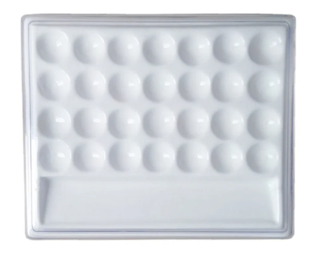 Dental Ceramic Plate 28 hole porcelain plate